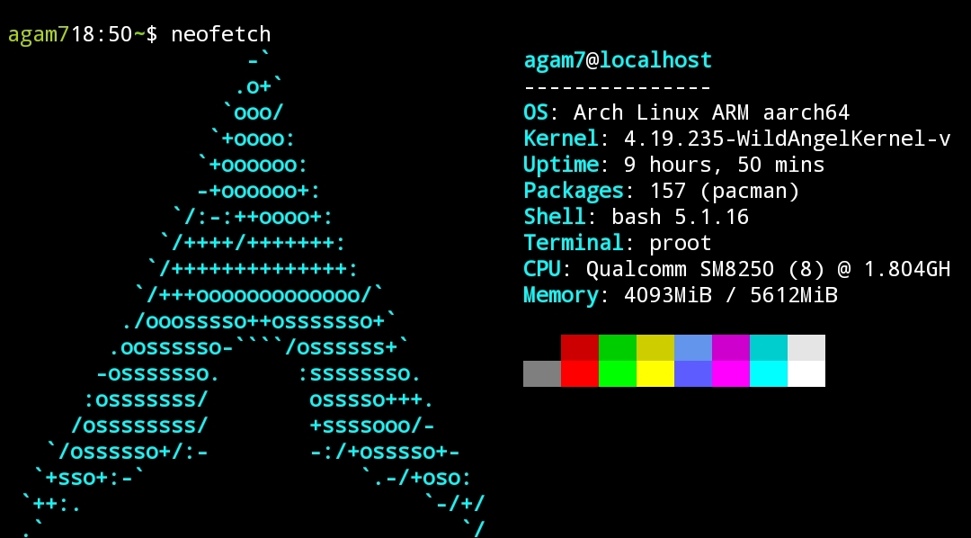 Install Arch Linux on Termux without Root! CLI Only